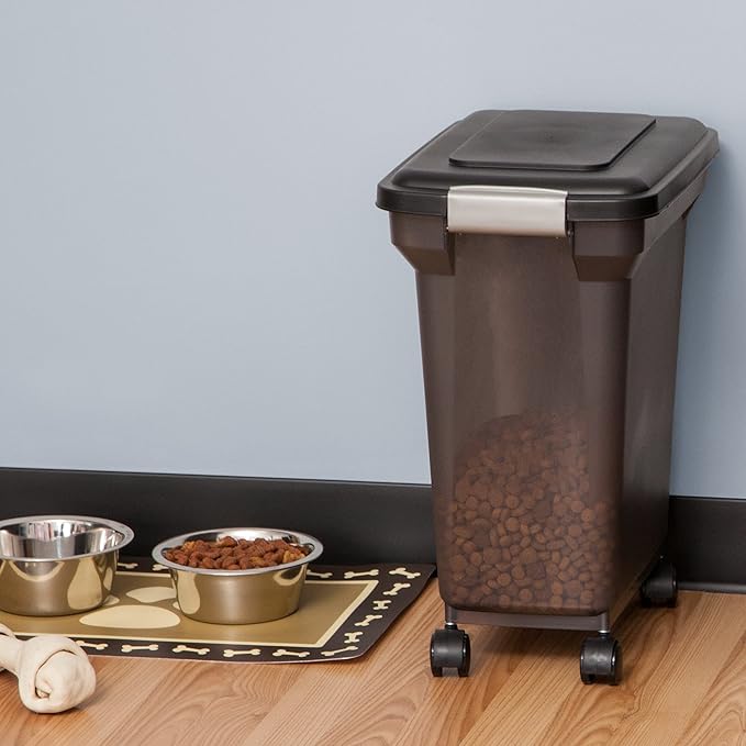 IRIS USA Dog Food Storage Container 22 lbs, WeatherPro Made in USA, Airtight - Image 5