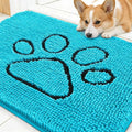 OLANLY Dog Door Mat for Muddy Paws 30x20, Paw Print Design, Absorbs Moisture by OLANLY