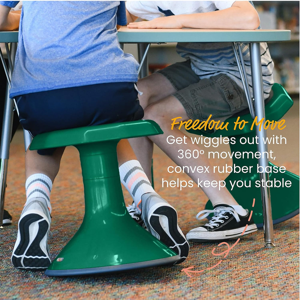 ECR4Kids ACE Active Core Engagement Wobble Stool, 15-Inch Seat Height, Flexib...