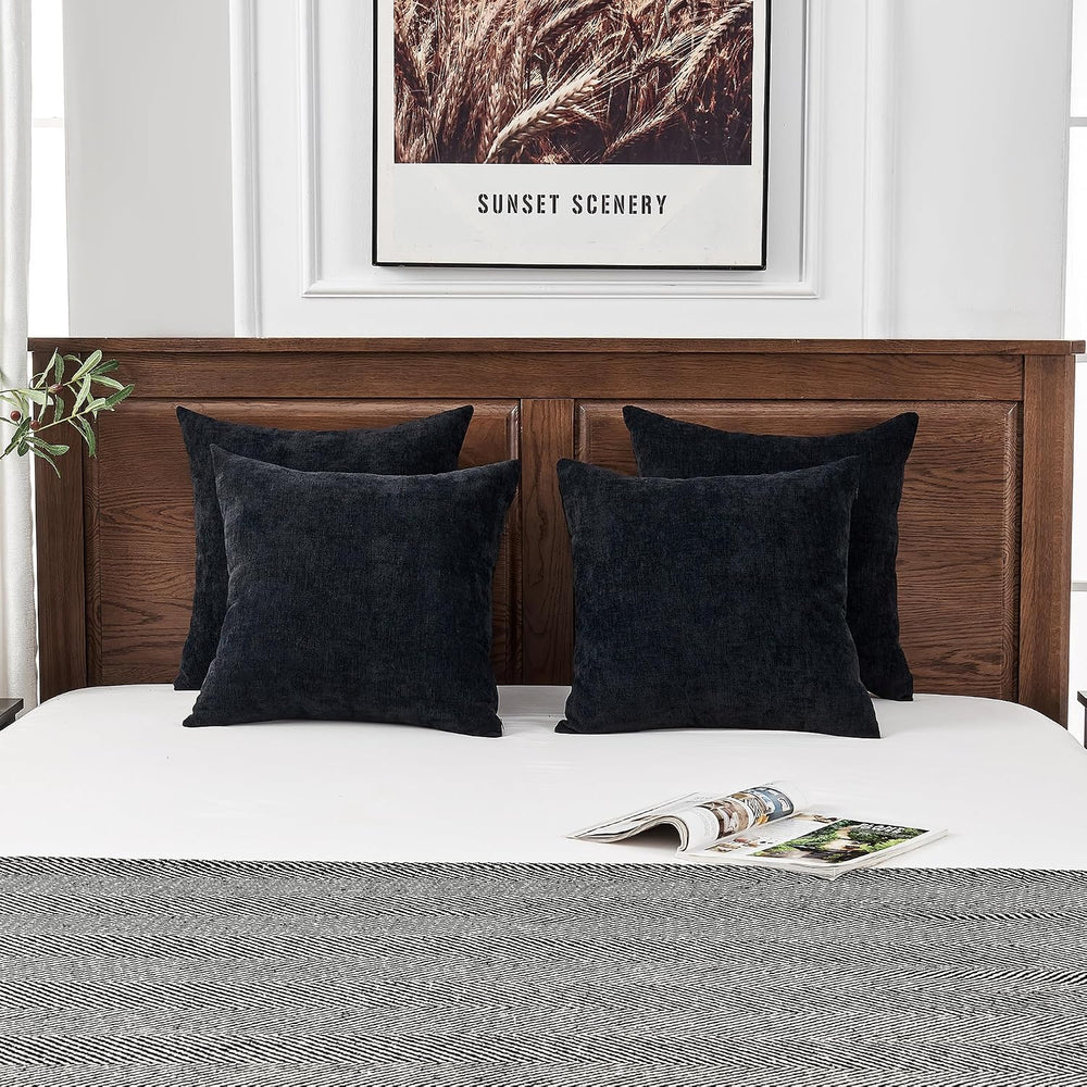 GAWAMAY Decorative Square Throw Pillow Covers 18"x18" Inch Set of 4...