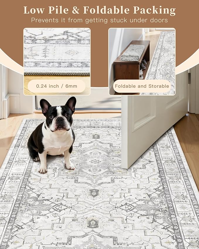 Madane Washable Runner Rug - Image 6