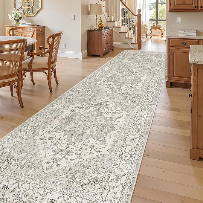 Madane Hallway Rug 3x10, Kitchen Rugs Washable Entryway Rug 10ft Vintage - Image 4