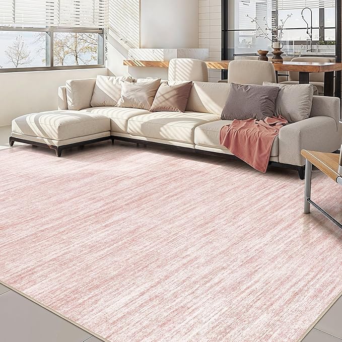 Nakagishi 10x14 Area Rugs Living Room: Washable Large Vintage Rug Neutral by NakagishiAreaRug