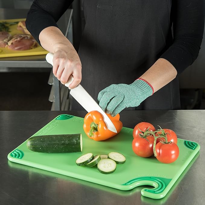 San Jamar Saf-T-Grip Plastic Cutting Board - Image 5