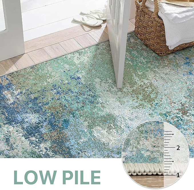 2x3 Rugs for Entryway Entrance Kitchen Bathroom, Machine Washable Rug Modern - Image 7