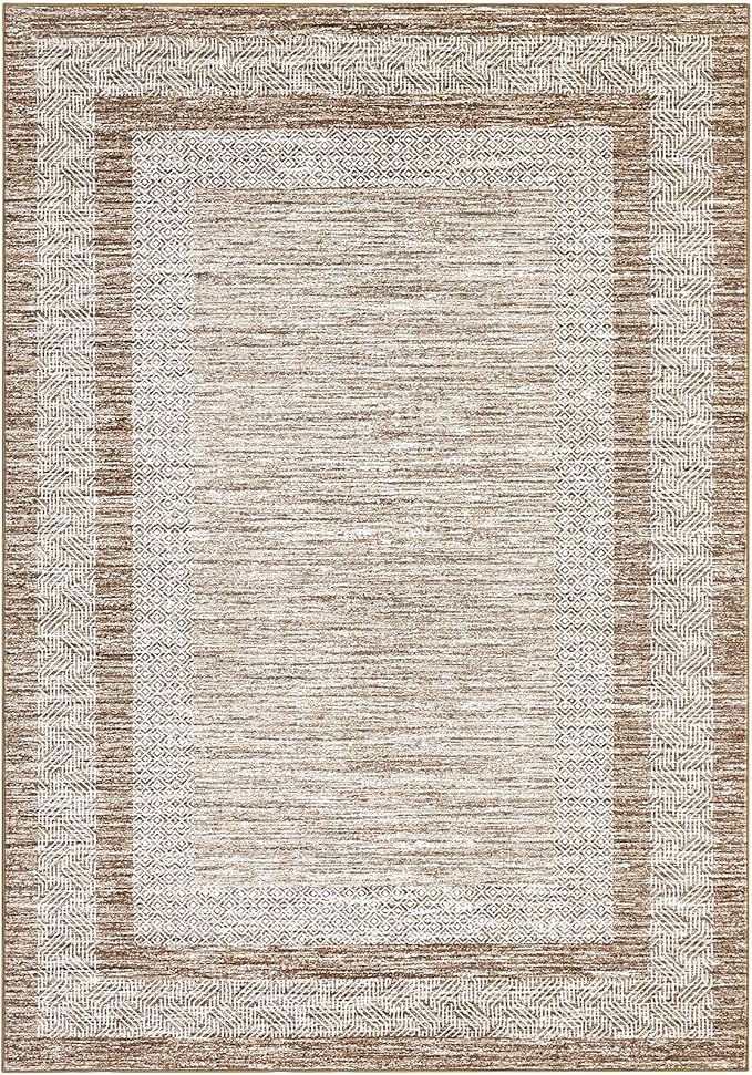 GarveeHome Modern 3x5 Neutral Area Rug Washable Non-Slip Low-Pile Indoor Rugs - Image 3
