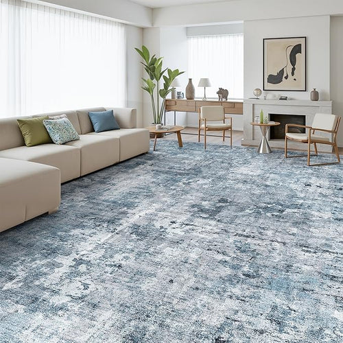 10x14 Area Rugs for Living Room, Non Slip Machine Washable Vintage Rugs - Image 2