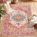Yamaziot Washable Area Rug for Bedroom, 3x5 Non-Slip Boho Vintage Living Room by Yamaziot