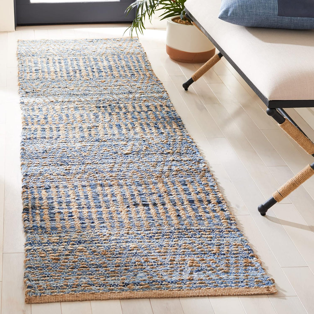 SAFAVIEH Cape Cod Collection Runner Rug - 2'3" x 14', Natural &a...