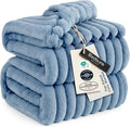 Bedsure GentleSoft Blue California King Size Blanket by BEDSURE