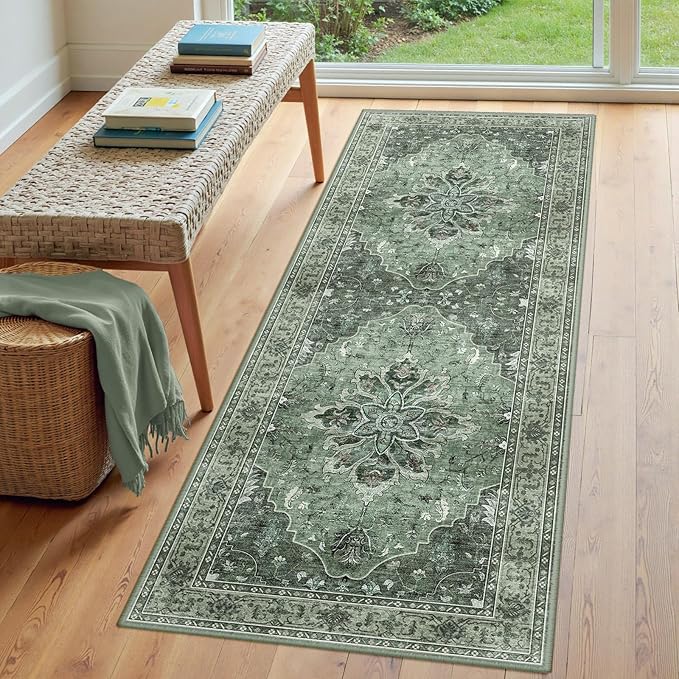 RELEANY Area Rugs 3'x7' Runner Rug Non Slip Washable - Image 3