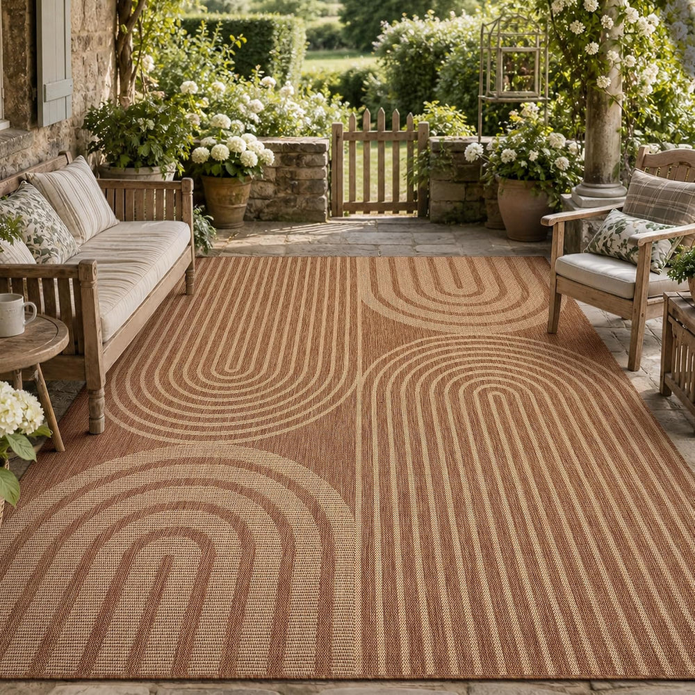 PADOOR-Outdoor Rug-Patio Rug 9x12 ft Polypropylene Indoor Outdoor Rugs Outdoo...