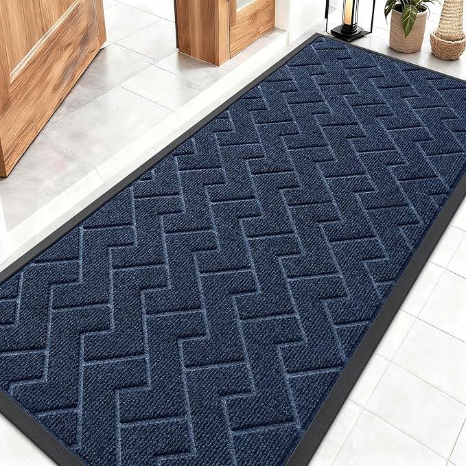 OLANLY Front Door Mat Indoor Outdoor Entrance, Waterproof All-Season, by OLANLY