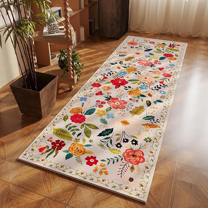 Rugcomf Runner Rug for Hallways Kitchen Rug Non Slip 2'x 6' Washable Rugs - Image 6
