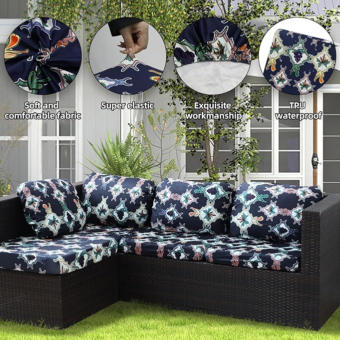 Outdoor Cushion Covers Set, Replacement - Image 3