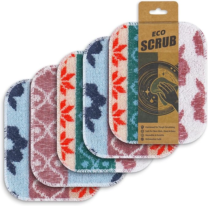Amarelle GEN II Dish Washing Scrubbers, Made in Green Kitchen Scrubbers by Amarelle