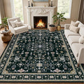 8x10 Area Rugs for Living Room: Washable Rug Soft Vintage Boho Medallion Carpet by EXPEDIX