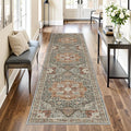 Runner Rug 2x8 Runners for Hallways Non Slip Washable, Vintage Hallway Runner by Restydon