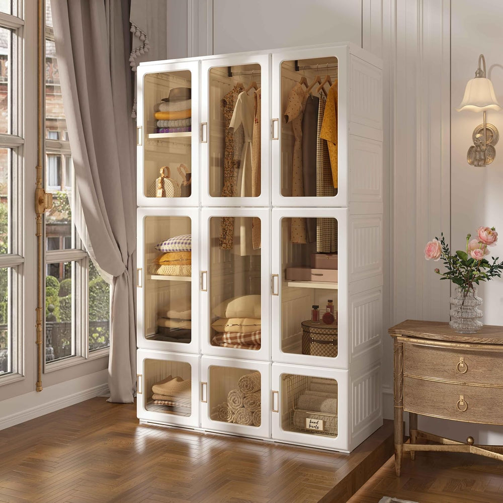 ANTBOX Portable Wardrobe Closet Storage Organizer for Clothes,Suitable for Li...