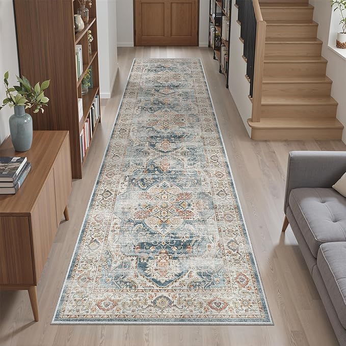 Madane Runner Rug 2x8, Washable Hallway Runner Rugs, Non-Slip Low-Pile Soft - Image 3