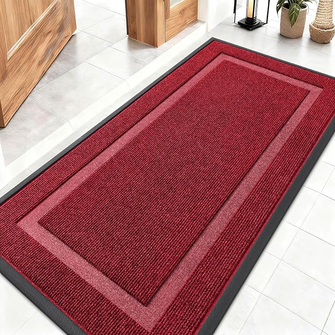 OLANLY Front Door Mat Indoor Outdoor Entrance, Waterproof All-Season, by OLANLY