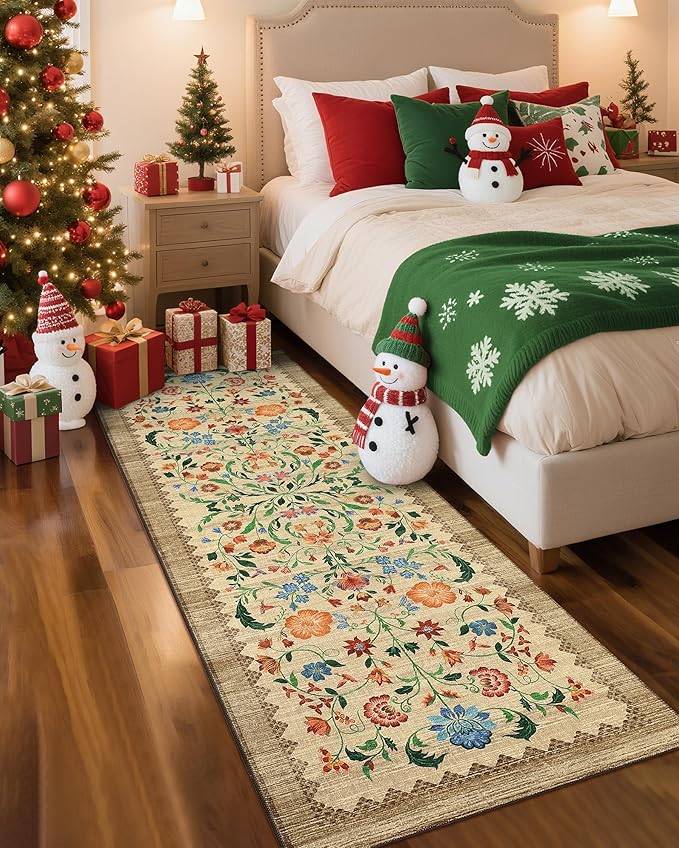 GarveeHome Floral Rug 2x6 Runners - Image 2