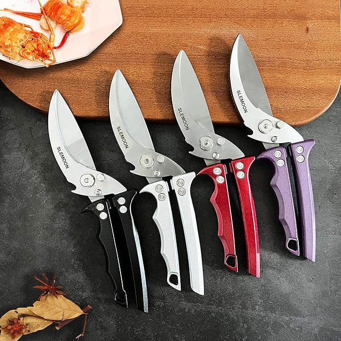 Heavy Duty Poultry Shears Meat Cutting Dishwasher Safe and Food Stainless - Image 6