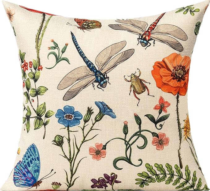 All Smiles 16 x 16 Throw Pillow Covers Outdoor Spring Summer Garden Flowers - Image 2