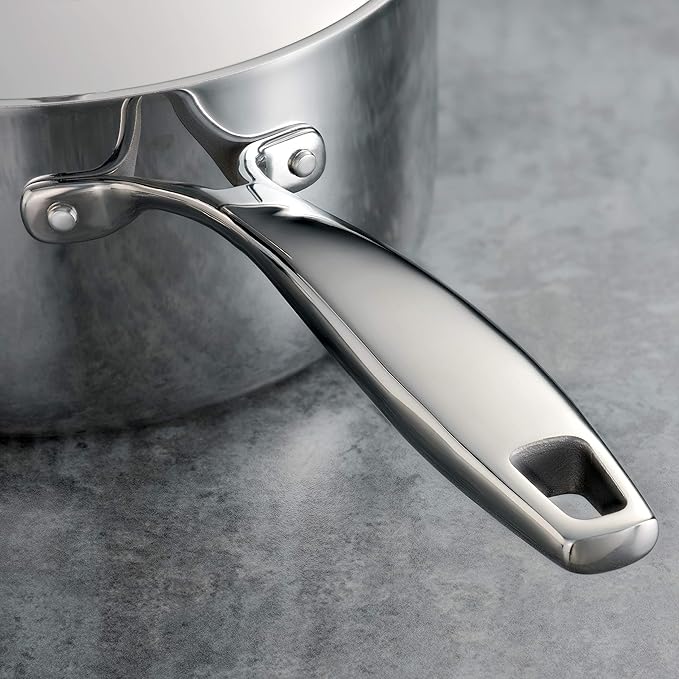 Tramontina Signature Tri-Ply Clad Stainless Steel 12-Piece Cookware Set - Image 5