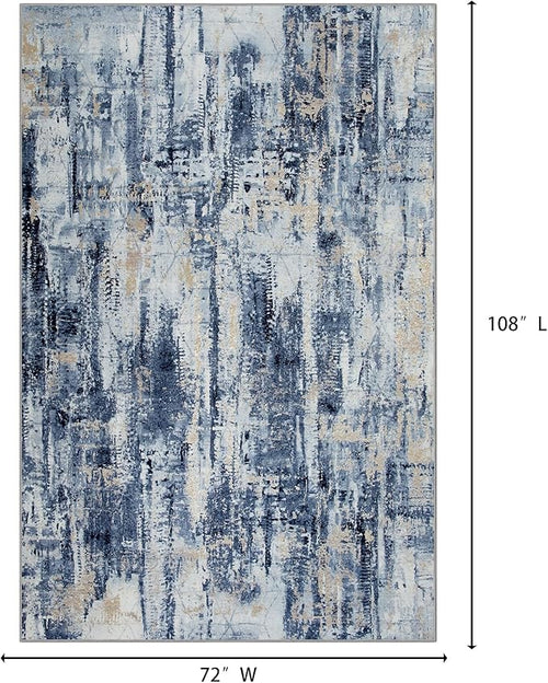 6x9 Area Rugs Washable Rug: Large Modern Abstract Living Room Rug Soft - Image 2
