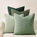 Topfinel LightGreen Couch Throw Pillows Covers 24x24 Inch Set of 4, Olive by Topfinel