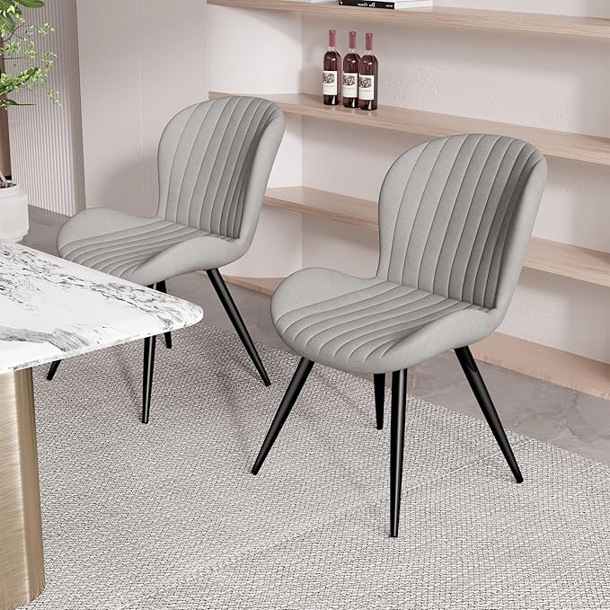 Nalupatio Dining Chairs Set of 2, Modern Dining Room Chairs Comfy Backrest Th...