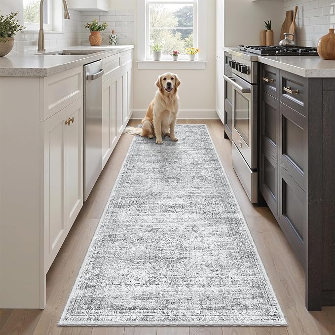 Runner Rug 2'x6' Washable Non-Slip Runner Rugs by Soalmost