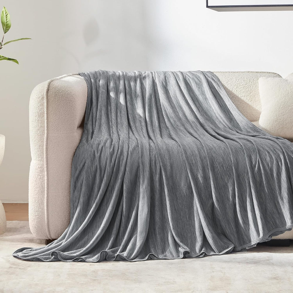 SLEEP ZONE Nanotex Cooling Blanket for Hot Sleepers, Double-Sided Cold Blanke...