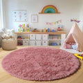 ONASAR Blush Round Rugs 6ft for Living Room Bedroom, Fluffy Circle Area Rug for by ONASAR