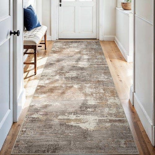 2'6''x8' Washable Kitchen Runner Rug: Modern Abstract Runners by Ksrau