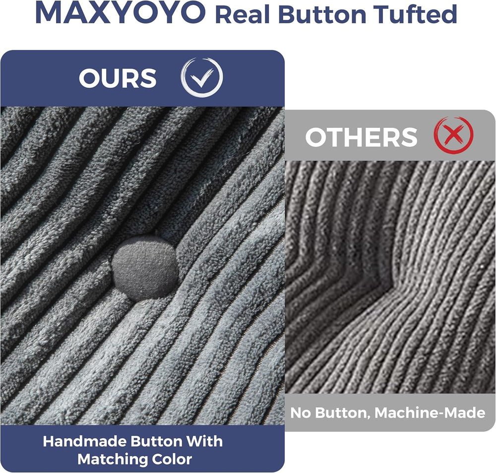 MAXYOYO Folding Sofa Bed, Convertible Chair with Pillow Foldable Couch with B...