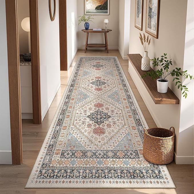 Kitchen Runner Rug Non Slip Washable 2.5x8, Soft Low Pile Entryway Rug Runners - Image 9