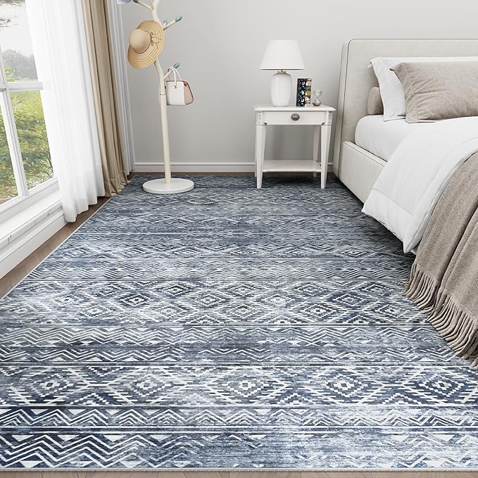 9x12 Area Rugs Washable Rug: Anti-Skid Abstract Modern Living Room Rug Soft - Image 9