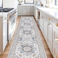 OPPODREAM Soft Entryway Rug 2x10, 2x10 Rug Runner, Neutral Washable Hallways by OPPODREAM