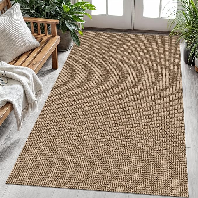 KOZYFLY Washable Area Rug 4x6 ft Non Slip Rubber Backed Living Room Rugs by KOZYFLY