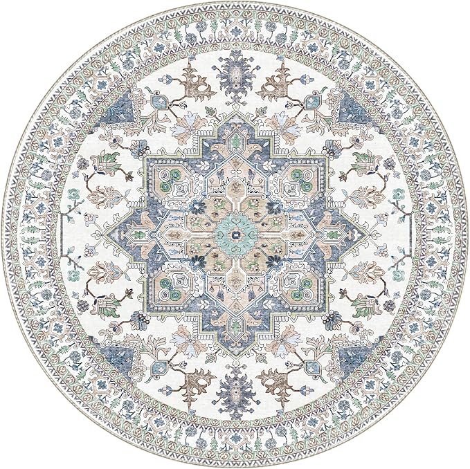 OPPODREAM Soft Round Rug 5ft, Washable Circle Rug 5ft - Image 9