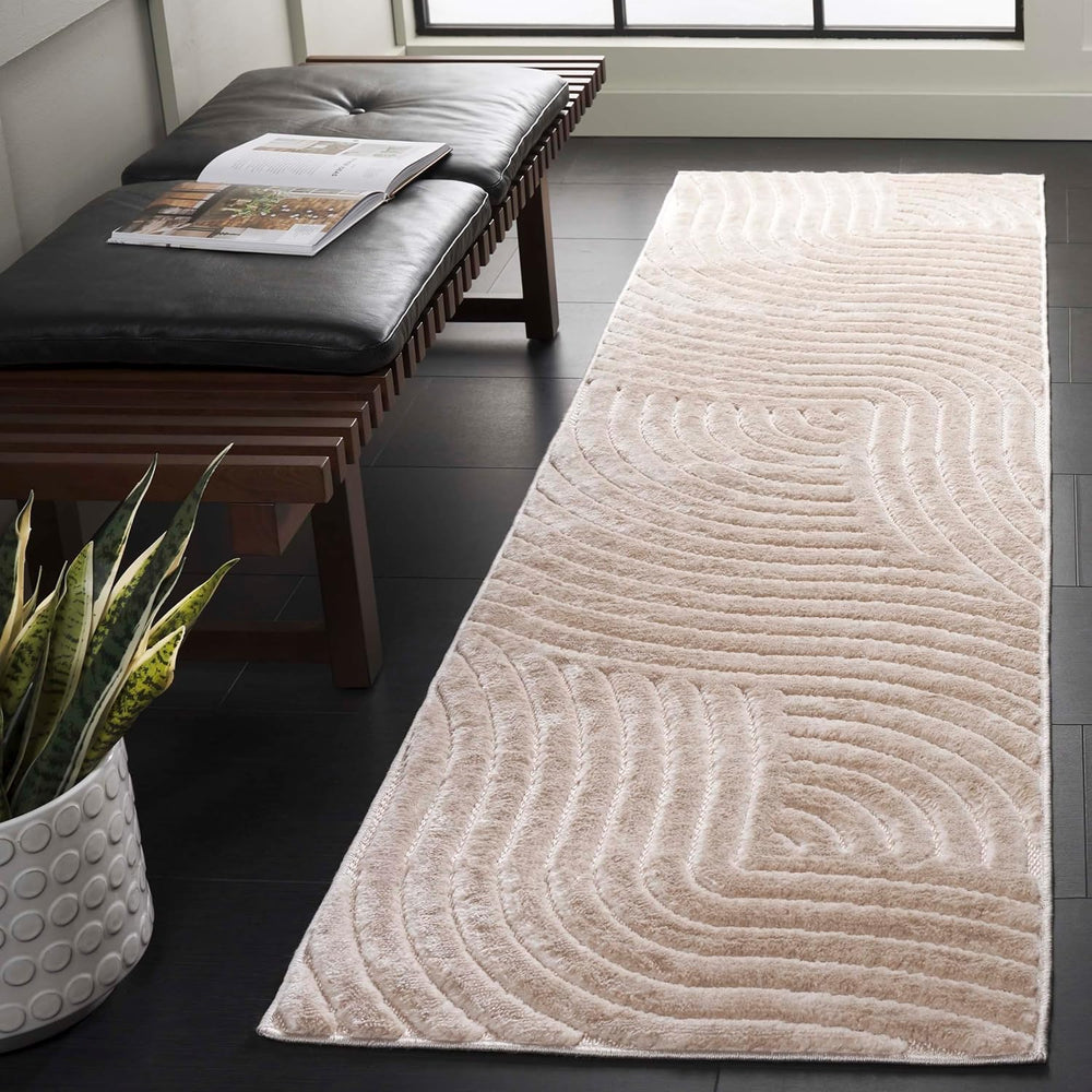 SAFAVIEH Selena Collection Runner Rug - 2'2" x 6', Beige, Non-Sh...