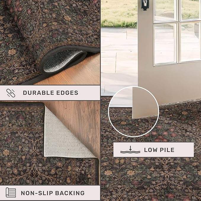 Dark Brown 2x4 Entryway Rug, Small Runners - Image 5