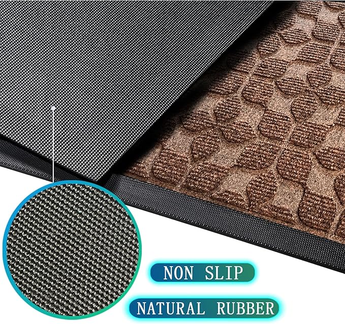Bulijojo Sturdy Front Entrance Doormats, Durable Heavy Duty Welcome Mat - Image 2