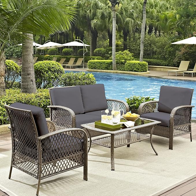 12Pcs Outdoor Cushion Covers, Patio Cushion Covers, Stretch Elastic Slipcovers - Image 6