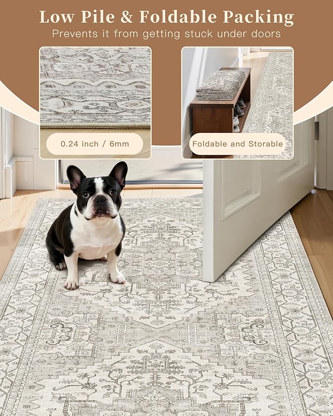 Madane Washable Runner Rug - Image 6