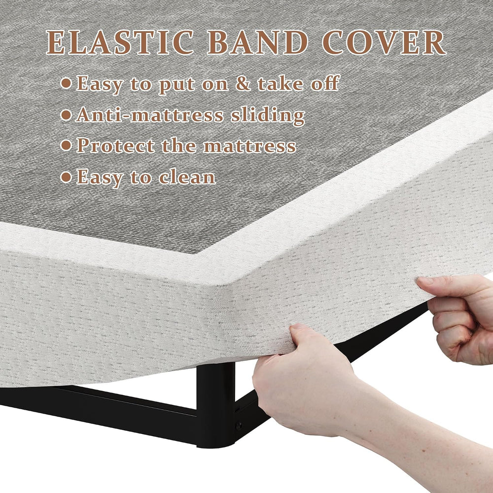 SHOANED King Size Box Springs - 5 Inch Low Profile Mattress Foundation No Noi...