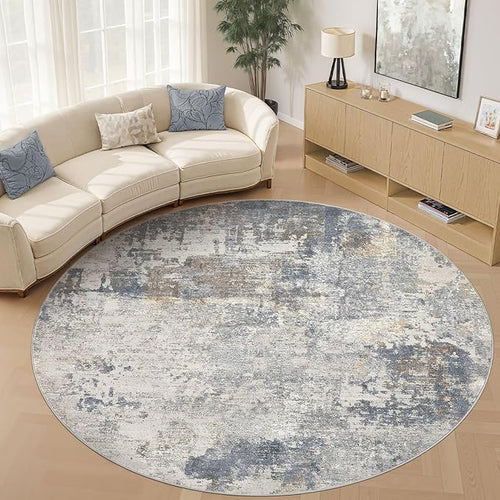 10ft Round Area Rug Living Room Rugs by UERMEI