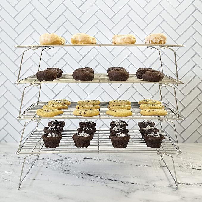 KITCHENATICS 4-Tier Stackable Cooling Racks - Image 6